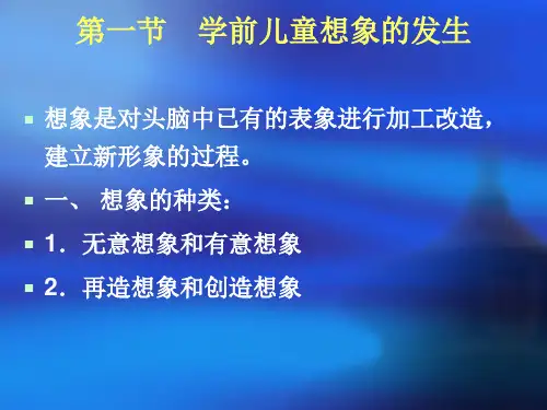 最新学前儿童想象的发展PPT课件
