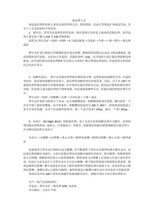 氯化钾工艺2012