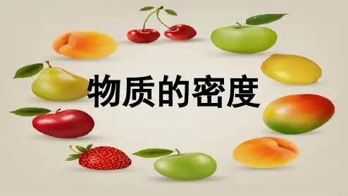 苏科版-物理-八年级下册-课件6.3物质的密度 (2)