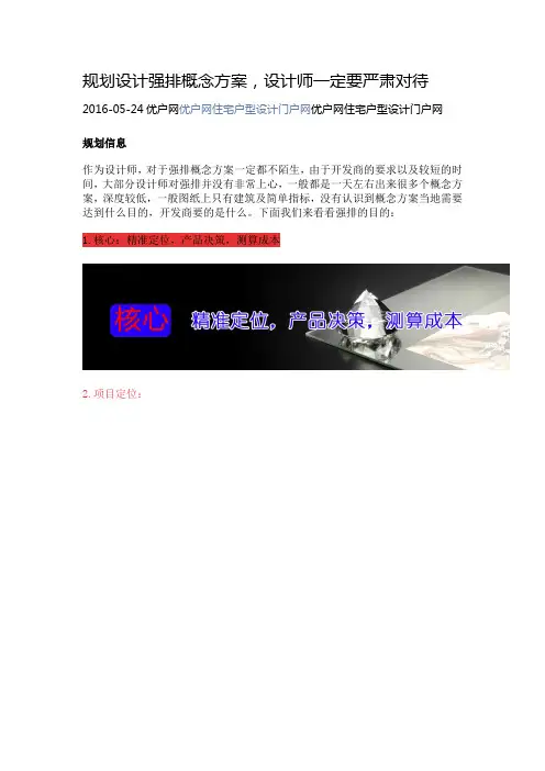 规划强排方案