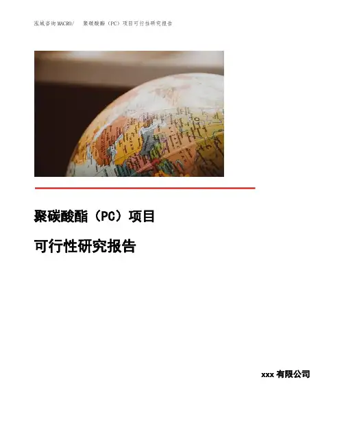 (可编辑)聚碳酸酯(PC)项目可行性研究报告