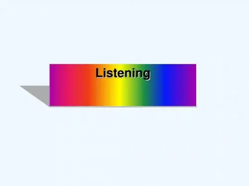 2017-2018学年高中英语 Module 5 A Lesson in a Lab Listening 外研版必修1