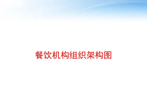 餐饮机构组织架构图 ppt课件