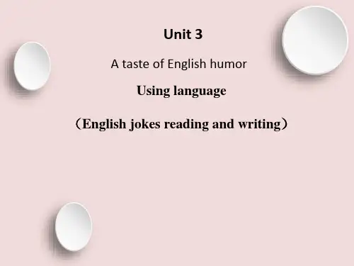 人教高中英语必修4Unit3Using languag (共23张PPT)