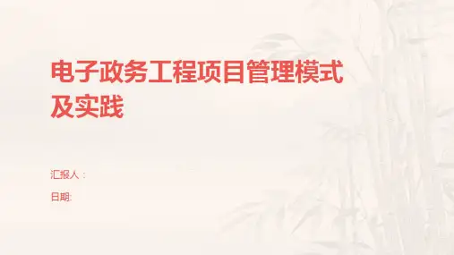 电子政务工程项目管理模式及实践