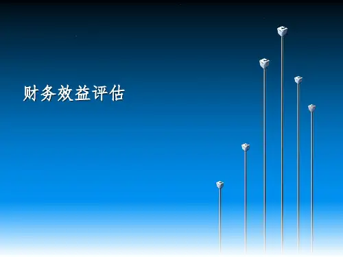 财务效益评估概述(PPT 64页)