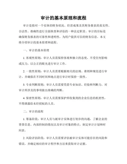审计的基本原理和流程