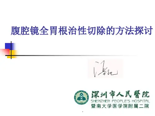 腹腔镜全胃切除ppt课件
