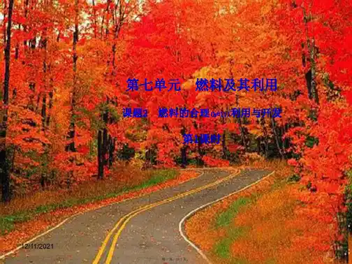九年级化学上册第七单元燃料及其利用课题2燃料的合理利用与开发_1