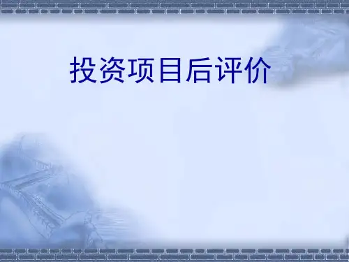 项目后评价(39页)