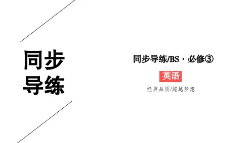 北师大版必修三同步课件：Unit+9+Wheels9-3