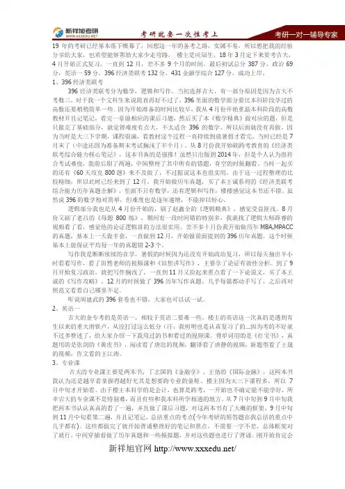 2019吉林大学金融专硕考研备考经验