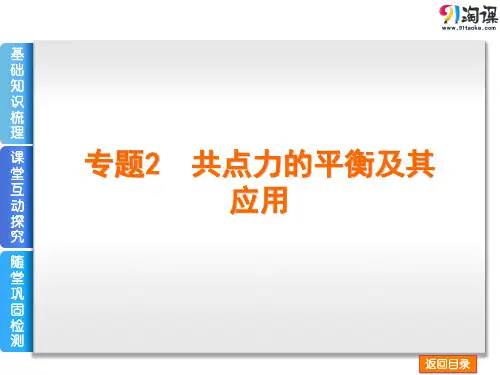 课件3：专题二 受力分析 共点力的平衡