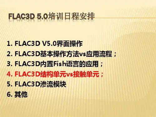 flac3d5.0结构单元教程