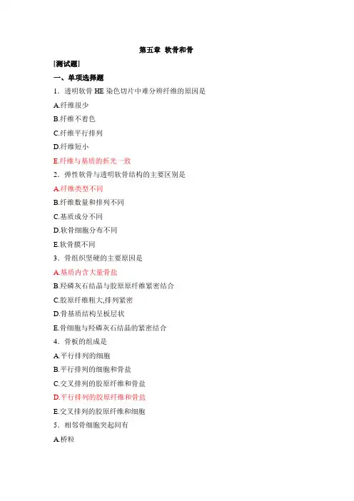 第5章软骨和骨