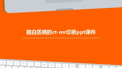 脑白质病的CT-MR诊断PPT课件