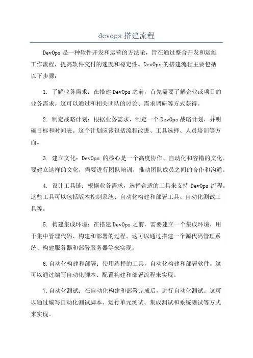 devops搭建流程