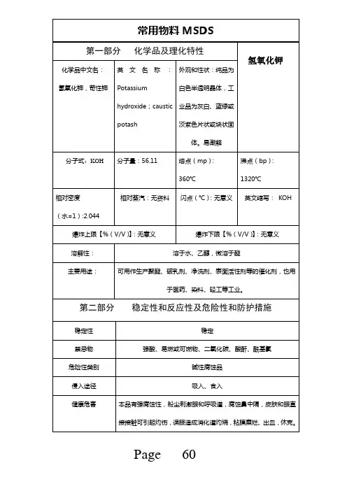 氢氧化钾