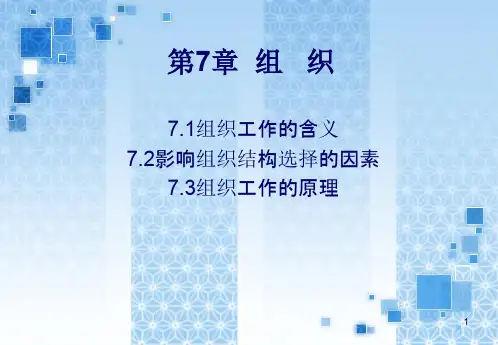 组织工作概述第章ppt课件