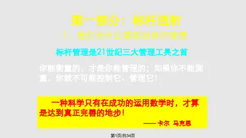 标杆管理思维与标杆战略突破PPT课件