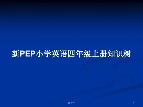 新PEP小学英语四年级上册知识树PPT教案