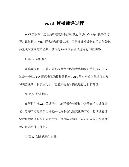 vue3 模板编译过程