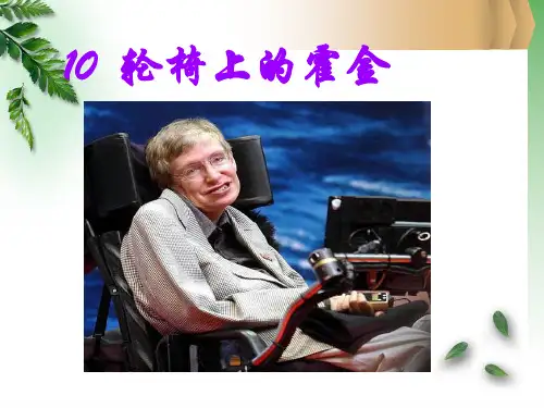 轮椅上的霍金59868精品PPT课件