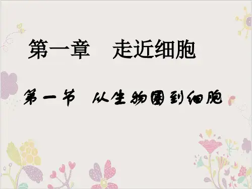 人教版生物必修一从生物圈到细胞PPT课件(精选)46张
