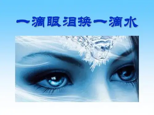 【高中语文】一滴眼泪换一滴水ppt精品课件14