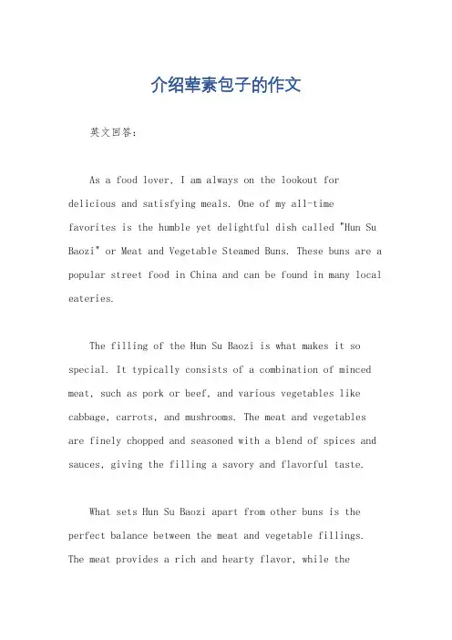 介绍荤素包子的作文