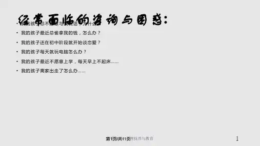 李玫瑾教授讲座PPT课件