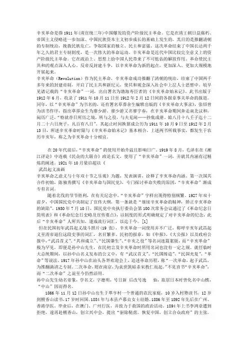 纪念辛亥革命100周年主题