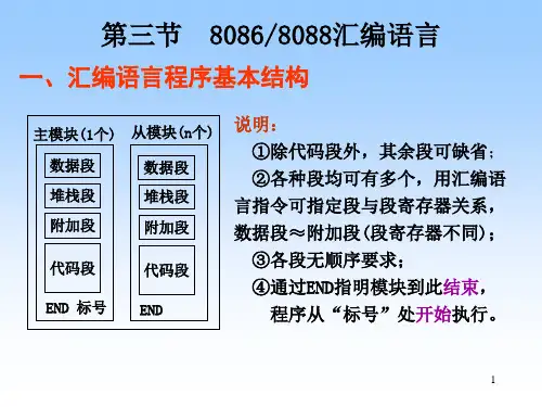第三节 80868088汇编语言