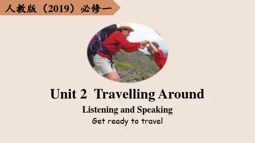 高中英语人教版必修一(2019)Unit 2 Listening and Speaking(课件)