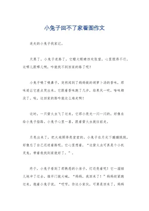 小兔子回不了家看图作文