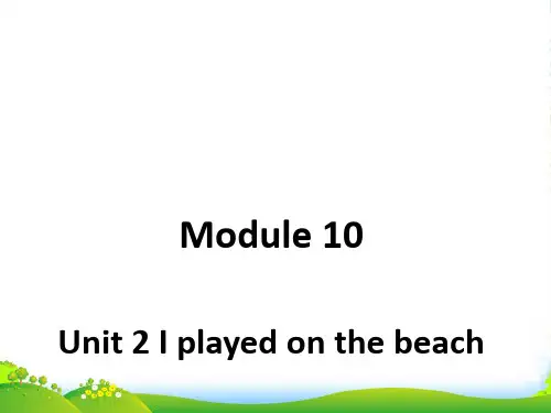 外研版五年级英语下册Module10unit2iplayedonthebeach课件3