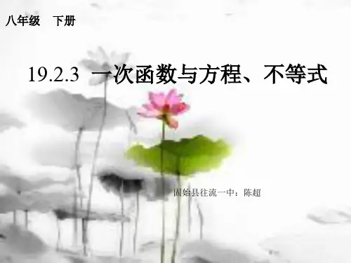 19.2.3  一次函数与方程、不等式-wlyzcc