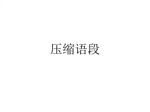 《压缩语段》精品课件