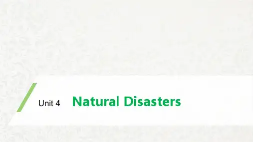 新人教版高中英语必修1优质课件：Unit 4 Natural Disasters Writing—Write a summary