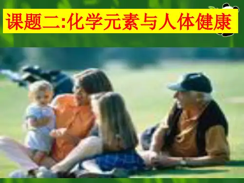 人教版初中化学九下12.2 化学元素与人体健康 课件 