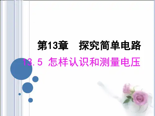 《13.5怎样认识和测量电压》ppt flash课件