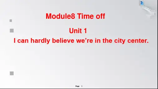 外研英语八年级下册 Module 8 Unit1 (共22张PPT)