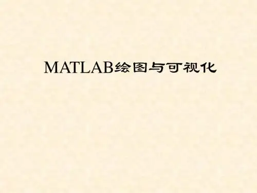 第3章 Matlab绘图与可视化