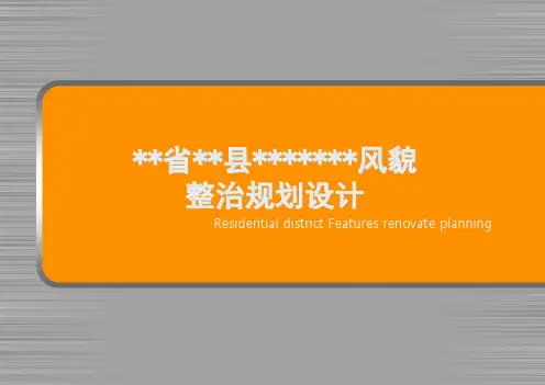 城市风貌改造汇报文件PPT课件