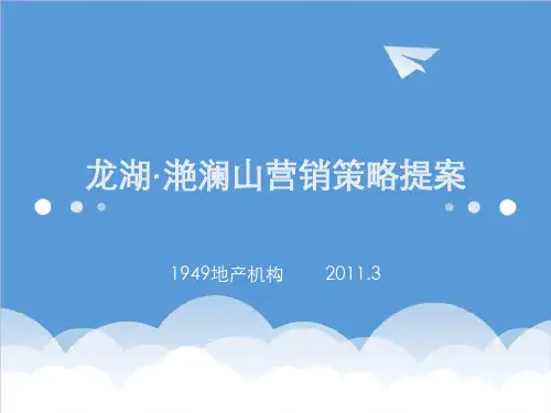 推荐-龙湖滟澜山营销策略提案 精品
