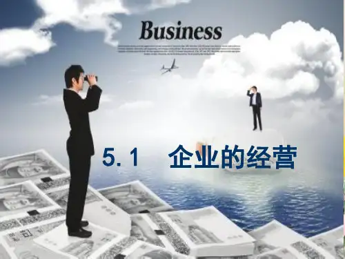 人教版高中政治必修一 5.1企业的经营 课件 (共24张PPT)