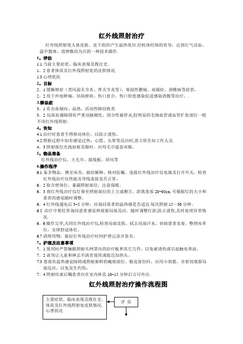红外线治疗仪操作流程