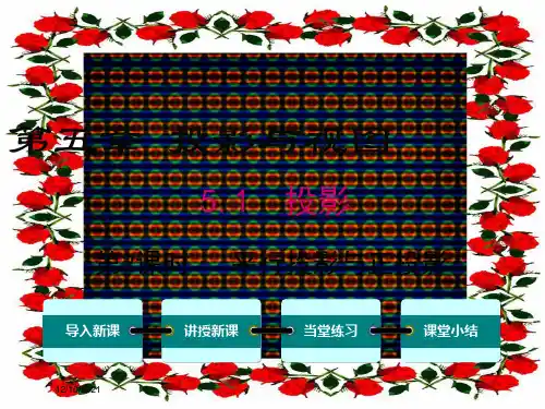 九年级数学 第五章 投影与视图 1 投影 第2课时 平行投影与正投影教学