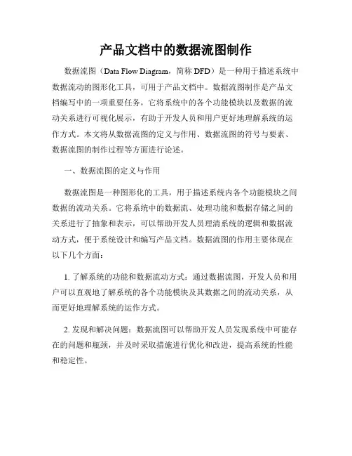 产品文档中的数据流图制作