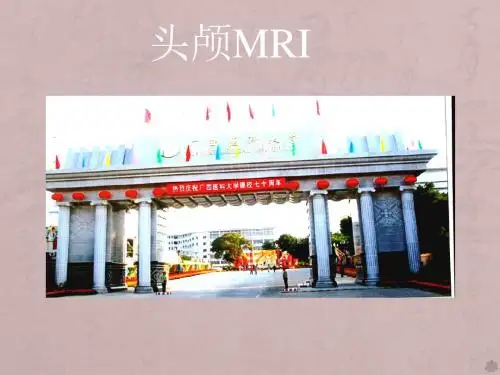 头颅MRI常识PPT课件